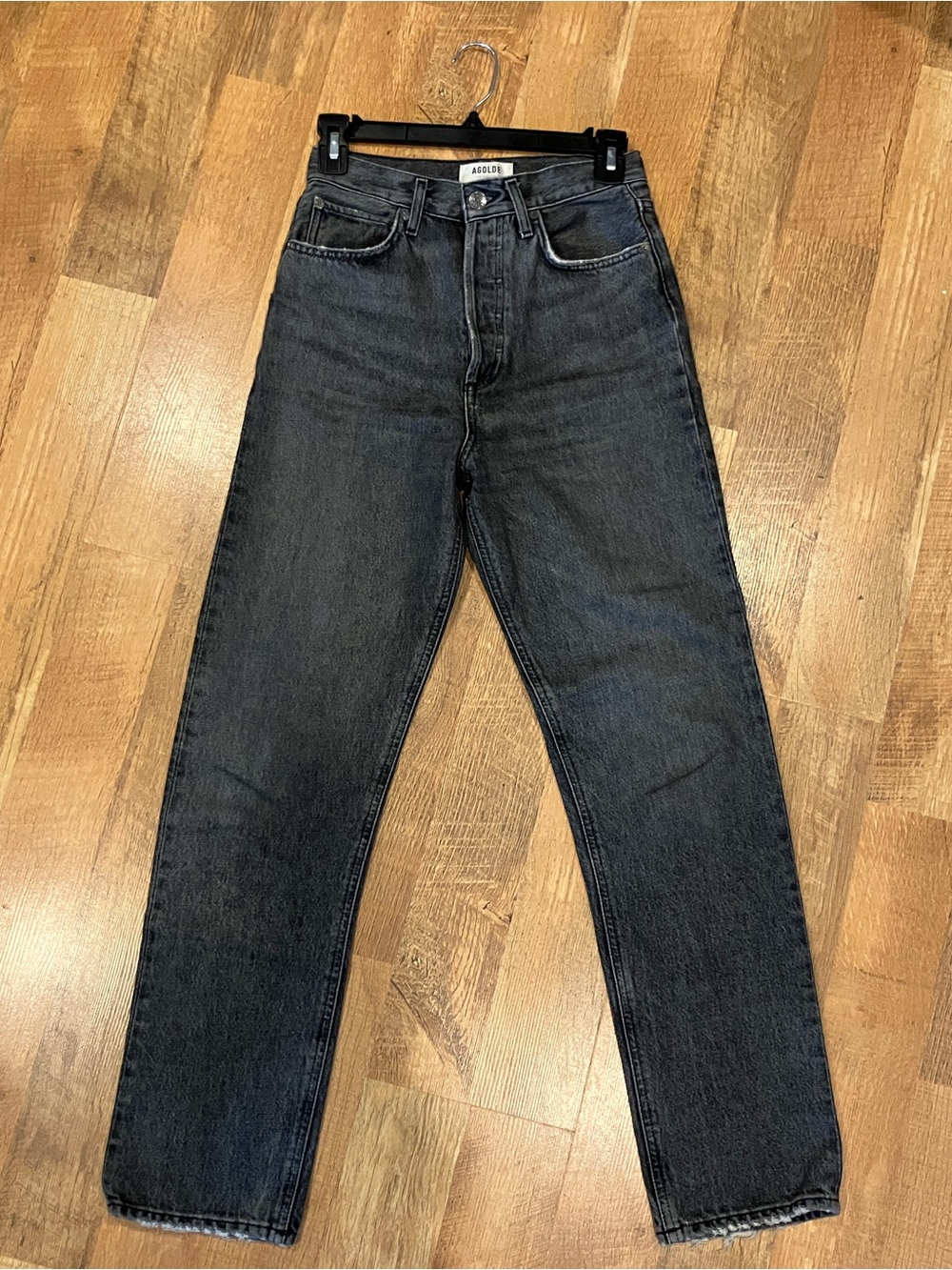 Agolde 90s Pinch Waist Straight Leg Jeans in Underground Gray